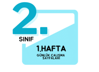 2.Sınıf 1.Hafta Çalışmaları