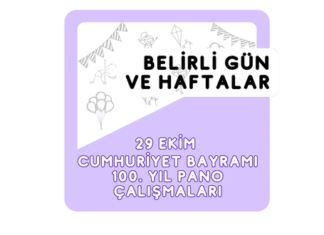 29 Ekim Pano Çalışması 100. Yıl