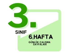 3. Sınıf 6. Hafta Çalışmaları