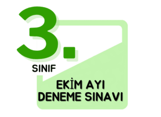 3. Sınıf Ekim Ayı Deneme Sınavı