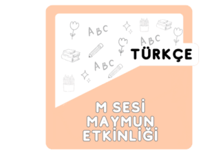 M Sesi Maymun Kes Yapıştır Oku Etkinliği