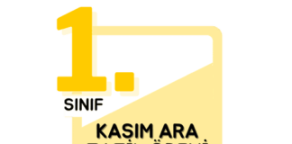 1. Sınıf Kasım Ara Tatil Ödevi