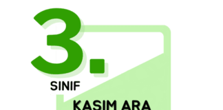 3. Sınıf Kasım Ara Tatil Ödevi