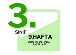 3. Sınıf 9. Hafta Çalışmaları