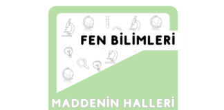 4. Sınıf Maddenin Halleri