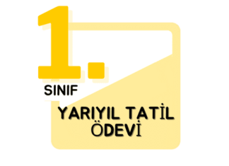 1. Sınıf Yarıyıl Tatil Ödevi