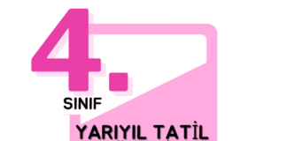 4. Sınıf Yarıyıl Tatil Ödevi