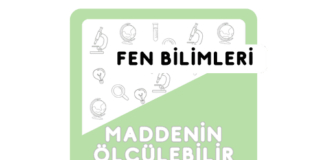 4. Sınıf Maddenin Ölçülebilir Özellikleri