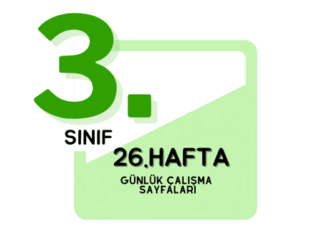 3. Sınıf 26. Hafta Çalışmaları