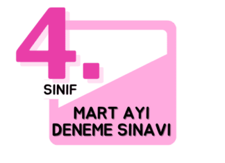 4. Sınıf Deneme Sınavı Mart Ayı