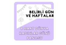 8 Mart Dünya Kadınlar Günü Pano