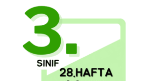 3. Sınıf 28. Hafta Çalışmaları