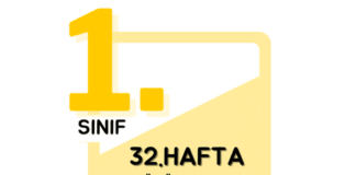 1. Sınıf 32. Hafta Çalışmaları