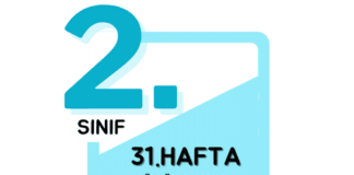 2. Sınıf 31. Hafta Çalışmaları
