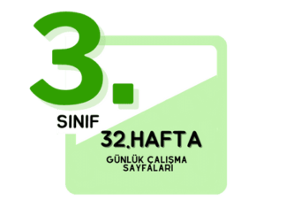 3. Sınıf 32. Hafta Çalışmaları