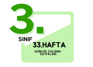 3. Sınıf 33. Hafta Çalışmaları